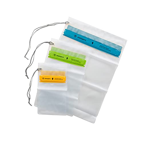 Stansport 3-Pack Bolsas Secas Impermeables, Blanco, Talla Única