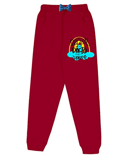 Image of KYDA KIDS Girls 100% Cotton Printed Track Pants with Pocket - Multicolor (Pack of 2)