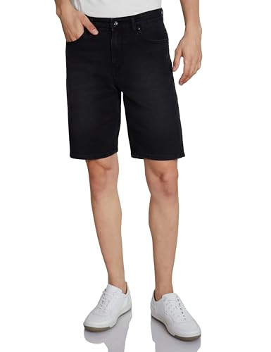Image of Amazon Brand - Symbol Men's Cotton Rich Stretchable. Regular Fit Denim Shorts
