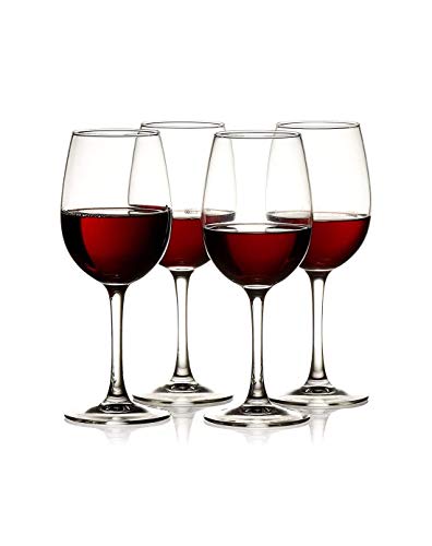 Image of SYANKA Italian Premium Wine Glasses Set of 8 Ideal for White Wine Glass, Whisky Glass, Clear, 310 ML