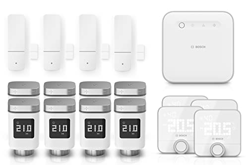 Bosch Smart Home Heizen-Set, 8x Heizkörperthermostat II, 4x Raumthermostat...