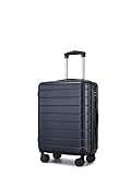 Shavont Handgepäck Koffer 55x40x20 cm, Hartschalenkoffer aus ABS, Leichter Trolley mit 4 Leisen 360° Doppelrollen, Integriertem Schloss, Für Viele Airlines Geeignet (M, Marineblau)