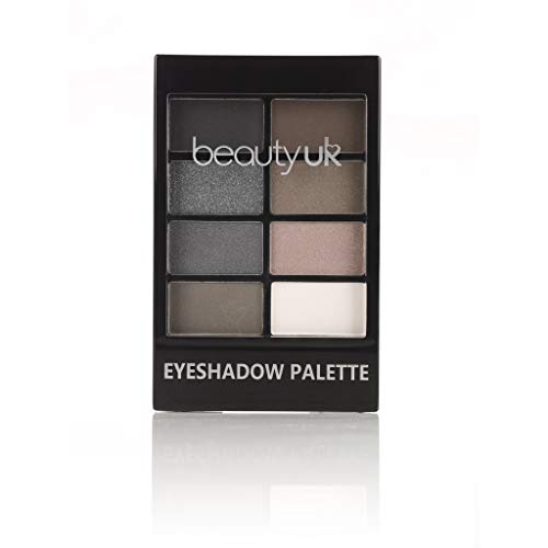 Beauty UK Beauty UK PRO HI-TECH Maximum Intensity and Long-Lasting Formula Professional Eyeshadow Palette no.7 for Nude to Smokey Makeup - Black Velvet