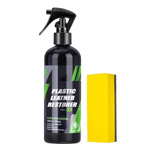 Leather Restorer Spray - Car Interior Cleaner for Vehicle Detailing & Restoration | Auto Interior Repair Agent | Car Refurbishment Agent for Dashboard, Seat, Steering Wheel, Armrest, Convertible Roof