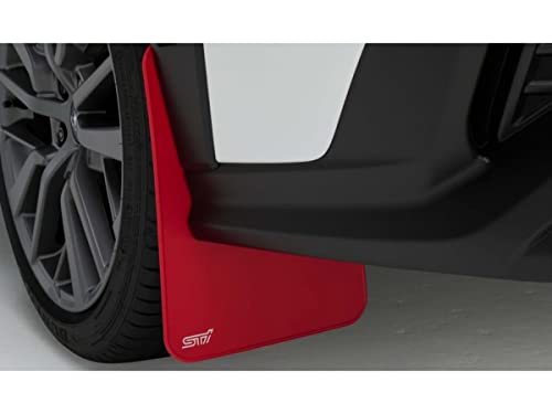 Subaru 2023 2024 2025 WRX STI Logo Mud Flap Set of 4 RED J101SVC300 Front and Rear Genuine OEM