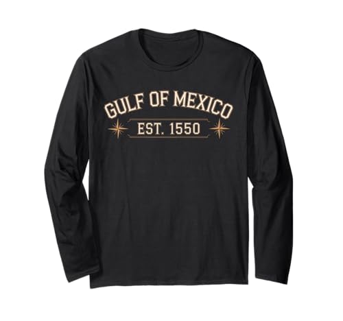 Gulf of Mexico Forever Retro Vintage Beach Mens Women Maglia a Manica