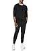 Amazon Essentials Men's Relaxed Fit Jogger Pants, Lightweight French Terry Loungewear, Black, Large