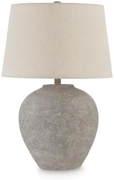 Signature Design by Ashley Dreward Table Lamp, Distressed Faux St...