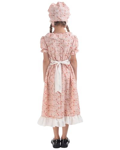 Vestido de pionera colonial para niñas miniatura 3