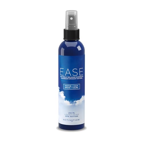 Activation Ease Magnesium Spray | 250 ml | Dead Sea Magnesium Chloride | Fast-Absorbing Topical Spray for Natural Balance and Relaxation
