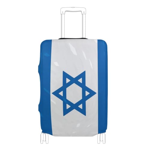 Housse élastique drapeau bleu pour bagages de voyage L 26-28 pouces protection valise