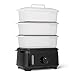 Amazon Basics Cuiseur à Vapeur Électrique Pour la Cuisson des Légumes, Conception à 3 Étages, Sans BPA, 9L, 950W, Noir