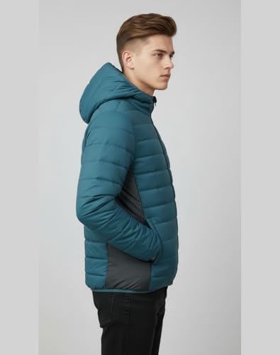 Image of FYLTR Mens Puffer Jacket|Contast Panel | Standard Length| Winter Jacket for Men | Jackets for Men Stylish | Jackets for Man | Perfect for Travel