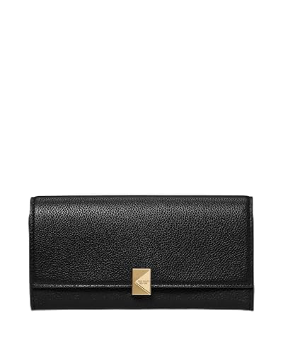 Image of kate spade new york Deco Pebbled Leather Large Flap Wallet