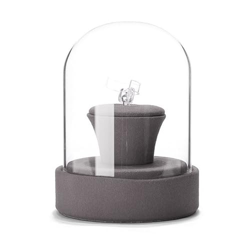 Cloche en verre de protection bijoux pour éviter poussière et nœuds