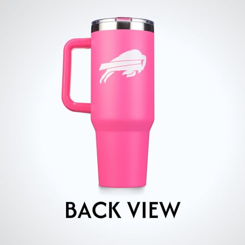 Image of The Memory Company Officially Licensed NFL - Buffalo Bills 40oz Pink Game Day Tumbler with Team Logo