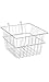 Chrome Mini Wire Grid Basket 12 W x 12 D x 8 H Inches for Gridwall