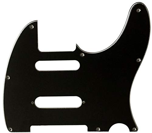 Electric Guitar Pickguard for Telecaster Nashville Tele Style (3 Ply Black)