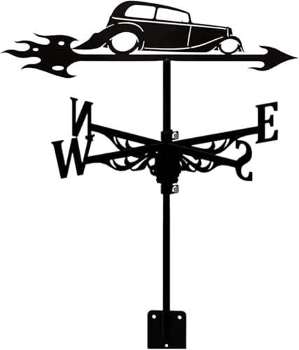 Ruiseawing Veleta de Metal Veleta Vintage Indicador de dirección del Viento para jardín al Aire Libre Techo Decoración de prados Veleta,
