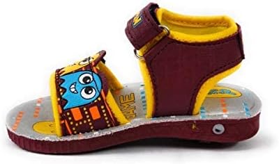 Coolz Brown, Cherry- tan Kids Chu-Chu Sound Musical First Walking unisex-child 's Sandals C-1A (12 Months)
