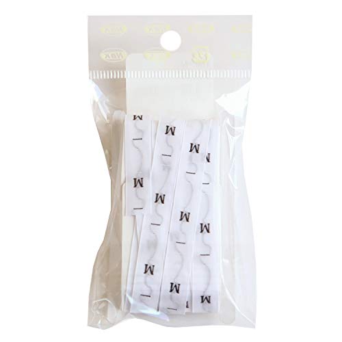 NBK サイズタグ M 9mm巾 ホワイト TME-M