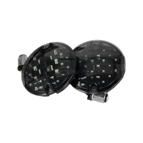 Intermitentes de moto con lentes ahumadas 1157 flat para visibilidad clara en Harley Road King