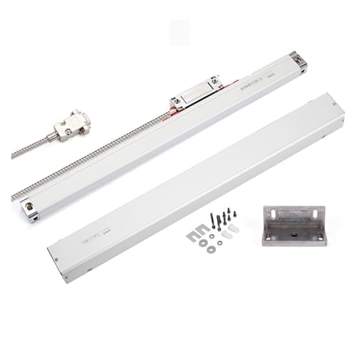 DISIROU Linear Scale Encoder, 1?m KA-300 TTL 570mm~720mm 770mm 820mm 870mm920mm1020mm Optical Grating Ruler Linear Scale for Turning Lathe Milling for Lathe Milling(KA-300-1020mm-1U)
