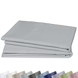 California Design Den Pillow Cases Standard Size Set of 2-1000 Thread Count Sateen, Soft & Thick 100% Cotton Standard/Queen Size Pillow Case Set, Durable - Light Grey