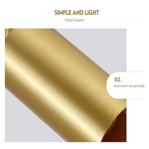 Foco dorado moderno LED E27 en aluminio para iluminación interior de salón 4