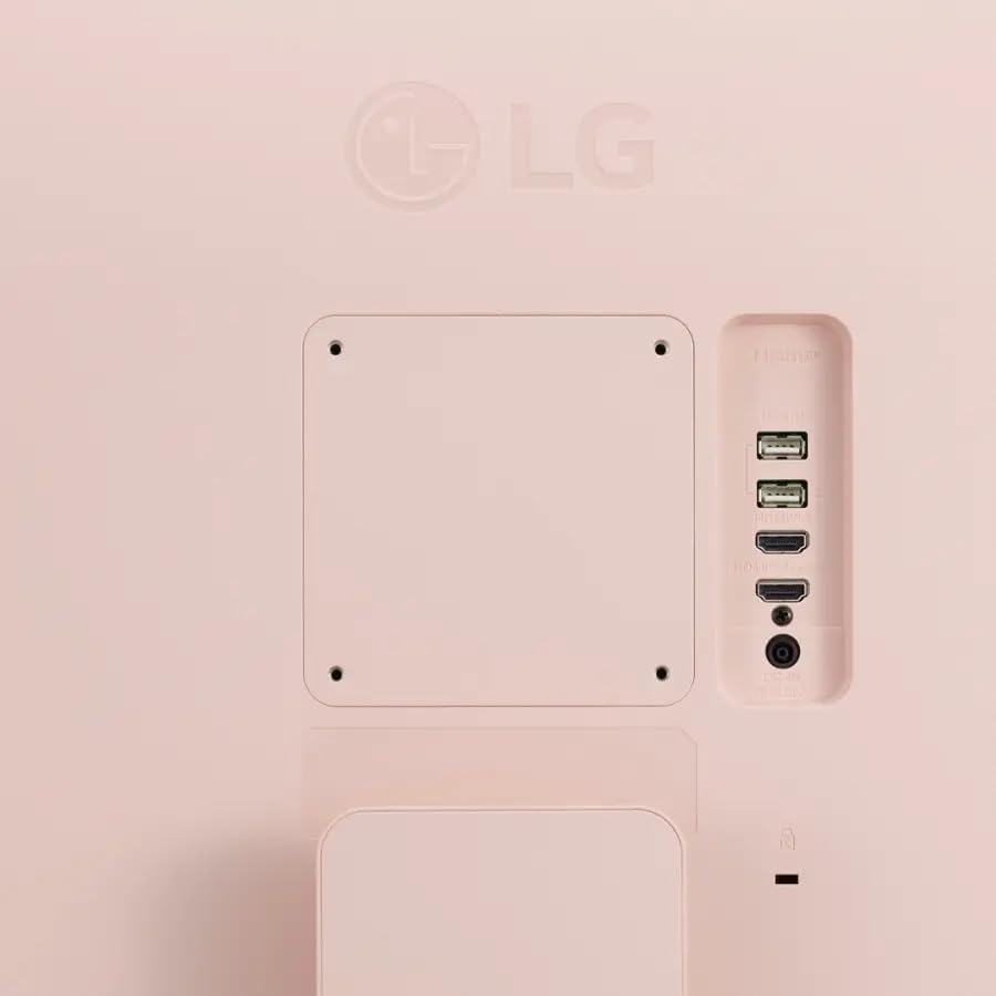 Close-up of LG MyView Smart Monitor ports