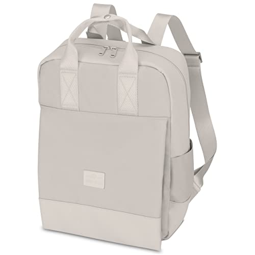 Johnny Urban Rucksack Damen & Herren Beige - Jona Large - Stylischer Tagesrucksack mit Laptopfach für Uni, Business, Schule - Nachhaltig - Wasserabweisend – Bild 3