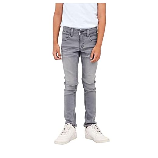 name it Herren NKMSILAS DNMTAX 2467 PANT NOOS Jeans, Medium Grey Denim, 116