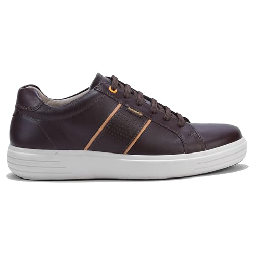 Image of Woodland Men RED Brown Casuals LACE UP