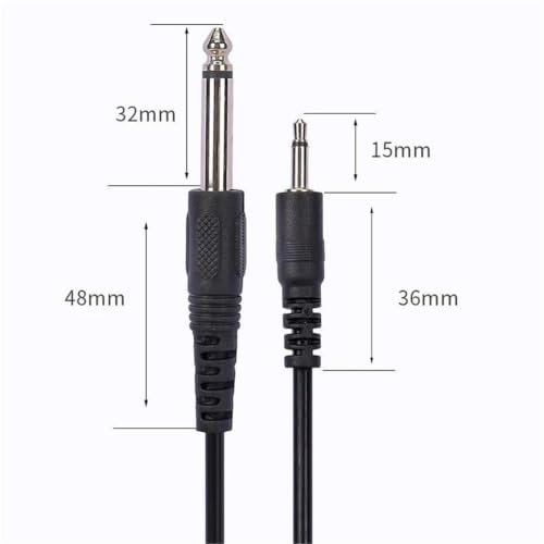 Cable de audio para guitarra ideal para ensayar en casa y conectar al altavoz PC 6