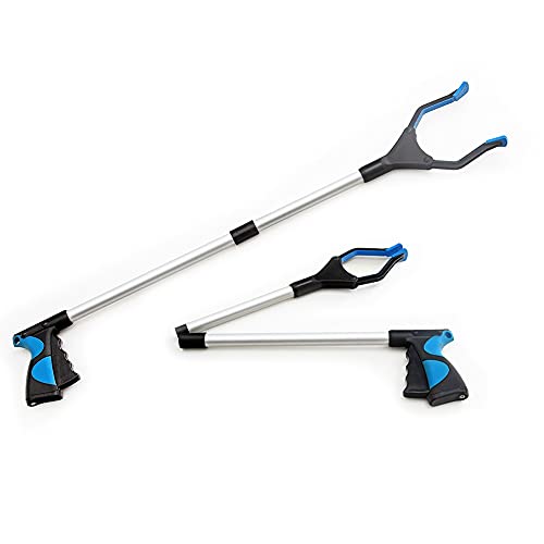Chillers 2Pcs Faltbarer Reacher Grabber Werkzeug Müllpicker Klaue Mobilitätshilfe Greifhilfe Werkzeug Pickup Müllarm Extender Kiefer Abfall Picker Griffarm