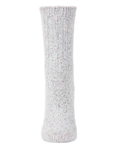 Image of MeMoi Women's Solid Plush Fuzzy Warm Crew Sock