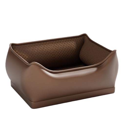LPYROSE ペット用ホットカーペット 猫 犬用 ベッド 洗える 暖かい 冬用 防寒 3段階温度調整 USB電源 5秒急速加熱 ふわふわ クッション 滑り止め 小型犬 大型犬 対応 (コーヒー,90×70×25cm)