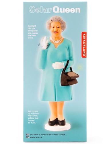 Kikkerland Figur winkenden Königin (Queen), solarbetriebene sortierte Farbe (1 Artikel)