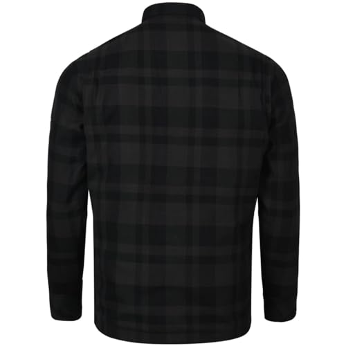 Bores Lumberjack Basic Motorcycle Shirt, Black-Grey, Size S For Men - 3