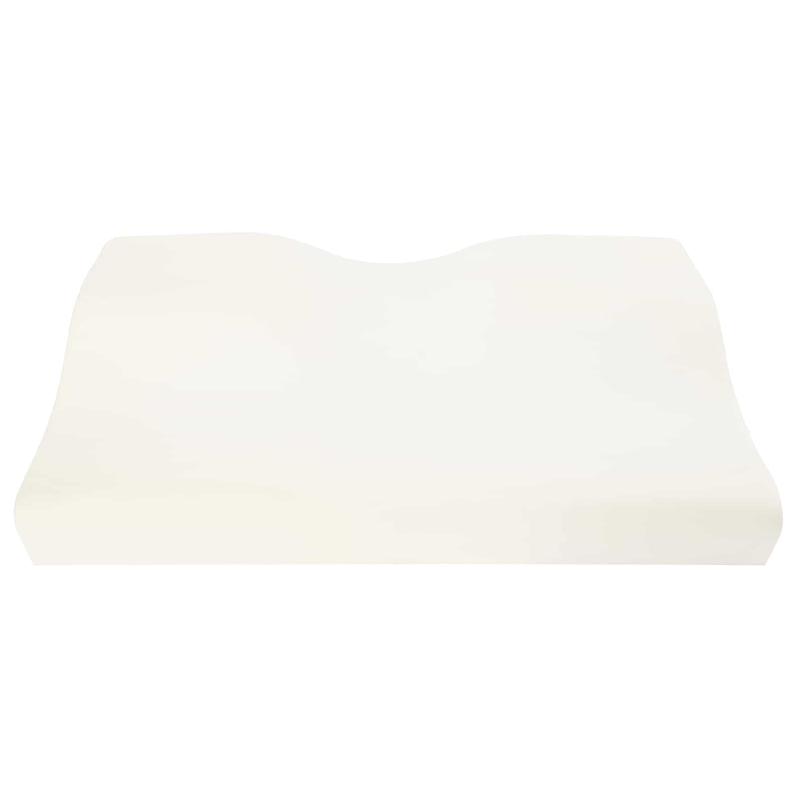 Homgoday Ergonomisches Nackenpolster Wei? - Atmungsaktives Polyester Kissen für Wohnzimmer & Schlafzimmer - 60 x 34 x 11 cm Stuhlkissen Model42012694