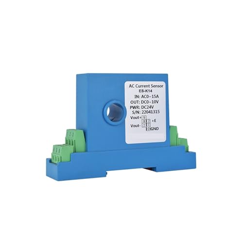 DC Current Transmitter 100A 200A Hall Current Sensor 12mm 15mm Ampere Current Transmitter Analog 4 20ma RS485 Transformer(RS485 Output,AC 0-60A_12MM Aperture_DC24V PWR)