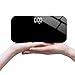 XHMCDZ Mini Bilancia in libbre - Portable di Viaggio Bagno Scala di pesatura Digitale - Auto Turn On/off - precisa - di Ricarica USB - Nero Leggero Bilancia da Bagno Portatili