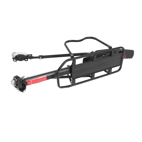 POPETPOP 1set Mountain Bike Rear Carrier Rack with Quick Release Lightweight Aluminum Alloy Integrated Mudguard for Secure Transport of Luggage and Accessories Easy Installation for