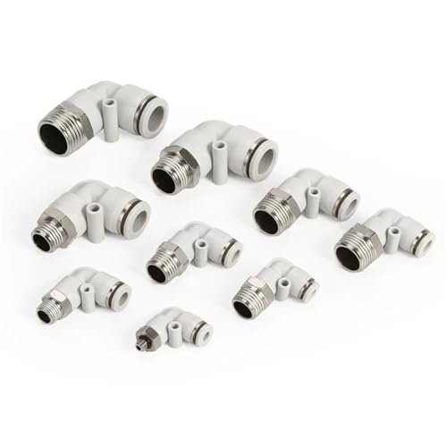Accesorio neumático PC blanco contra fugas en mangueras de aire de 6mm 3