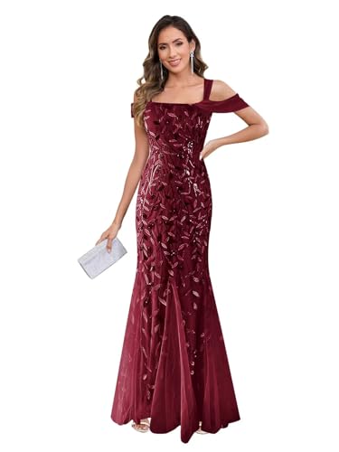 Lace Mermaid Mother of The Bride Dresses for Wedding Long Off The Shoulder Formal Dress Evening Gowns