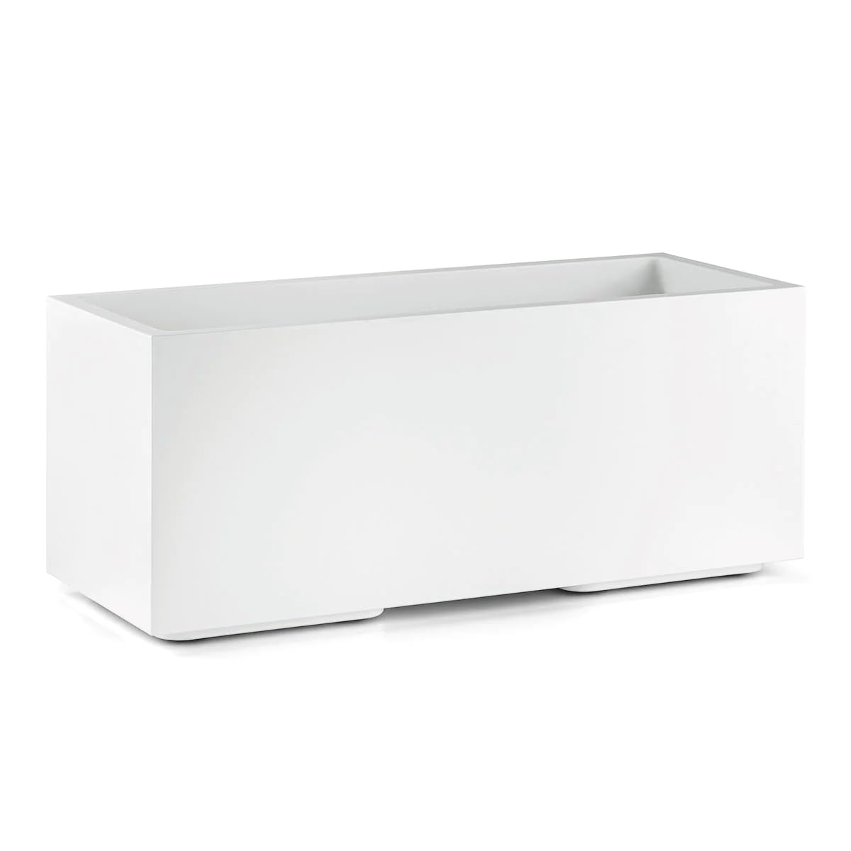 VECA SPA - Macetero Matheria de 100 cm de diseño moderno (blanco)