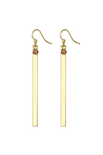 Preisvergleich Produktbild TomShot Ohrring Platine Swarovski Kristall vergoldet