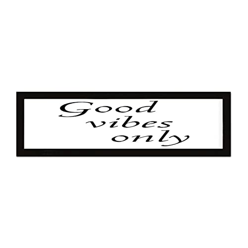 Plaque en bois Good Vibes Only pour décorer un salon ou un bureau