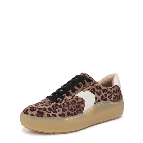 Dr. Scholl's Shoes Women's Time Off Win Sneaker, Cheetah Animal Print, 7.5 Wide