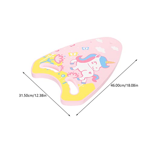 INOOMP Prancha de natação com alças ergonômicas, prancha de natação de desenho animado flutuante, su